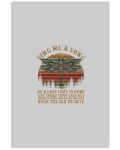 Load image into Gallery viewer, Sing Me A Song Dragonfly Retro Vintage Vertical Poster
