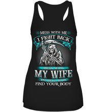 Load image into Gallery viewer, Gift For Family Mess With My Wife Ladies Flowy Tank
