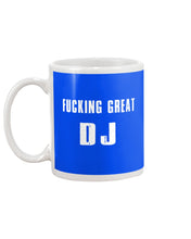 Load image into Gallery viewer, Fucking Great DJ Black And White Printed Mug Mug
