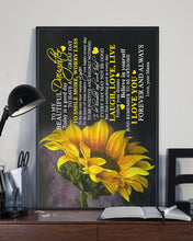 Load image into Gallery viewer, Mama Gift For Daughter Sunflower I Love You Forever And Always Vertical Poster
