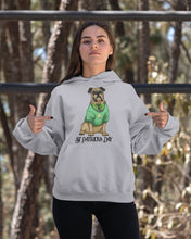 Load image into Gallery viewer, Bulldog Green Tee St Patrick's Day Gift For Dog Lovers Hoodie

