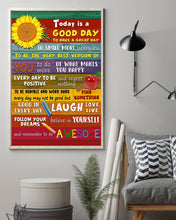 Load image into Gallery viewer, Teacher Today Is A Good Day Smile More Worry Less Vertical Poster

