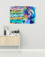 Load image into Gallery viewer, Horse And butterflies Because Of You I Smile A Little More Horizontal Poster
