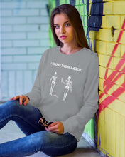 Load image into Gallery viewer, I Found This Humerus Skeleton Black Sweatshirt

