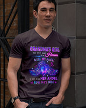 Load image into Gallery viewer, Gift For Angel Grandma Half Of My Heart Is In Heaven Guys V-Neck
