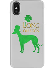 Load image into Gallery viewer, Sighthound Long On Luck Green St. Patrick's Day Printed Mug Phone case
