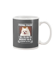 Load image into Gallery viewer, White Pomeranian Will Follow You St. Patrick's Day Printed Mug Mug
