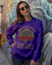Load image into Gallery viewer, Sing Me A Song Dragonfly Retro Vintage Sweatshirt
