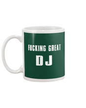 Load image into Gallery viewer, Fucking Great DJ Black And White Printed Mug Mug
