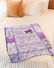 Load image into Gallery viewer, Lavender Pattern Believe In Yourself Grandma Gift For Granddaughter Fleece Blanket
