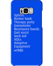 Load image into Gallery viewer, Splints Button Hook Therapy Putty Goniometer Resistance Bands Phone case
