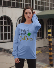 Load image into Gallery viewer, Shamrock Future Mrs Collins St Patrick's Day Unisex Long Sleeve
