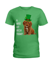 Load image into Gallery viewer, Cockapoo Irish Today Green St. Patrick's Day Printed Mug Ladies Tee
