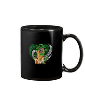 Load image into Gallery viewer, German Shepherd Green And White Clover Design St Patrick's Day Gift For Dog Lovers Mug
