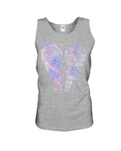 Load image into Gallery viewer, Purple Wings Gift For Angel Grandpa I Used To Be His Angel Unisex Tank Top
