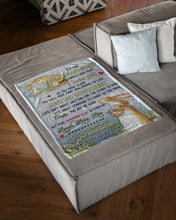 Load image into Gallery viewer, Grandma Gift For Granddaughter Rabbit Just Do Your Best Fleece Blanket

