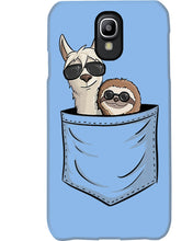 Load image into Gallery viewer, Cool Llama And Sloth In Pocket Meaningful Gift Phone case
