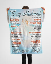 Load image into Gallery viewer, Making You Happy Is My Duty Gift For Husband Fleece Blanket
