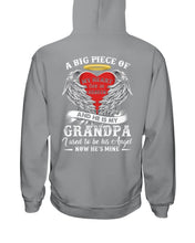 Load image into Gallery viewer, Gift For Grandpa A Big Piece Of My Heart Lives Hoodie
