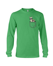 Load image into Gallery viewer, Cool Llama And Sloth In Pocket Meaningful Gift Unisex Long Sleeve
