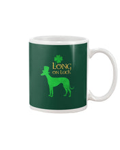 Load image into Gallery viewer, Sighthound Long On Luck Green St. Patrick's Day Printed Mug Mug
