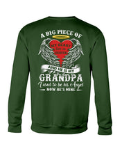 Load image into Gallery viewer, Gift For Grandpa A Big Piece Of My Heart Lives Sweatshirt
