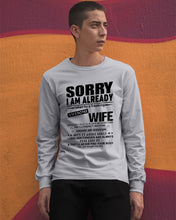 Load image into Gallery viewer, She's My Whole World Gift For Husband Unisex Long Sleeve
