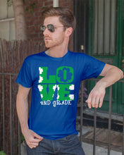 Load image into Gallery viewer, 2nd Grade Love White Clover St Patrick's Day Gift For Teacher Guys Tee
