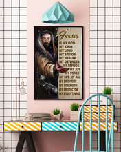 Load image into Gallery viewer, Jesus Is My God My King My Lord Gift Vertical Poster

