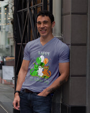 Load image into Gallery viewer, Lovely Cat And Balloons Happy St Patrick's Day Gift For Cat Lovers Guys V-Neck
