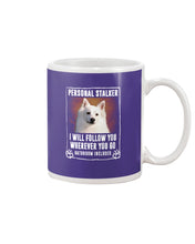 Load image into Gallery viewer, American Eskimo Personal Stalker St. Patrick's Day Printed Mug Mug
