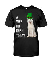 Load image into Gallery viewer, White Siberian Husky Irish Today Dog Lovers St. Patrick's Day Printed Mug Guys Tee
