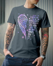 Load image into Gallery viewer, Purple Wings Gift For Angel Grandpa I Used To Be His Angel Guys Tee
