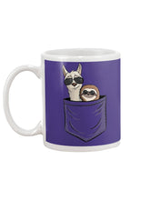 Load image into Gallery viewer, Cool Llama And Sloth In Pocket Meaningful Gift Mug
