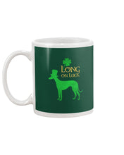Load image into Gallery viewer, Sighthound Long On Luck Green St. Patrick's Day Printed Mug Mug

