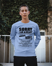 Load image into Gallery viewer, She's My Whole World Gift For Husband Sweatshirt

