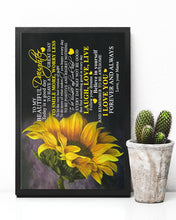 Load image into Gallery viewer, Mama Gift For Daughter Sunflower I Love You Forever And Always Vertical Poster
