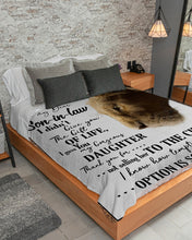 Load image into Gallery viewer, Mother In Law Gift For Son In Law Lion I Gave You My Gorgeous Daughter Sherpa Blanket
