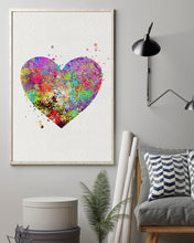 Load image into Gallery viewer, Colorful Heart Shaped Meaningful Gift For Lover Vertical Poster
