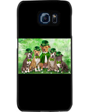 Load image into Gallery viewer, Staffordshire Leprechaun St Patrick's Day Gift For Dog Lovers Phone case
