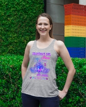 Load image into Gallery viewer, Gift For Angel Grandma Half Of My Heart Is In Heaven Ladies Flowy Tank
