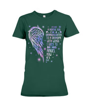 Load image into Gallery viewer, Purple Wings Gift For Angel Grandpa I Used To Be His Angel Ladies Tee
