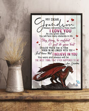 Load image into Gallery viewer, Red Dragon Stay Strong Be Beautiful Grandma Gift For Grandson Vertical Poster
