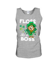 Load image into Gallery viewer, Funny Leprechaun Floss Like A Boss Shamrock Design St Patrick's Day Gift Unisex Tank Top
