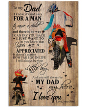 Load image into Gallery viewer, Motorcycle You Are Appreciated Son Gift For Dad Vertical Poster
