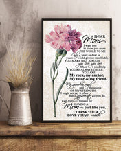 Load image into Gallery viewer, Pink Flower The Source Of My Strength Gift For Mom Vertical Poster
