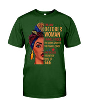 Load image into Gallery viewer, Im An October Woman I Have Three Sides Birthday Gift Guys Tee
