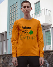 Load image into Gallery viewer, Shamrock Future Mrs Collins St Patrick's Day Unisex Long Sleeve
