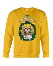Load image into Gallery viewer, Cavalier Mirror Happy St Patrick's Day Gift For Dog Lovers Sweatshirt
