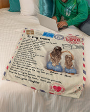 Load image into Gallery viewer, Daughter Gift For Mom You Taught Me To Laugh Fleece Blanket
